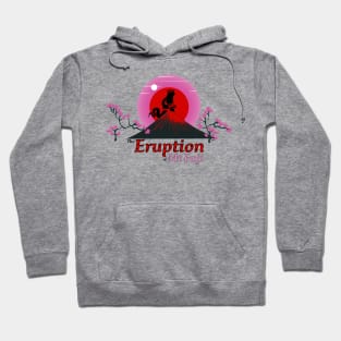 Japanese Monster Movie Eruption of Mount Fuji Hoodie